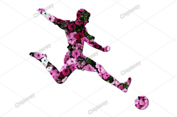Embrace the Fusion of Soccer and Floral Art: Soccer Football Sports Flowers Floral