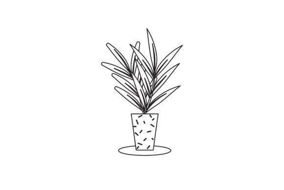 Green Floral Icons Line Style: Elevate Your Design