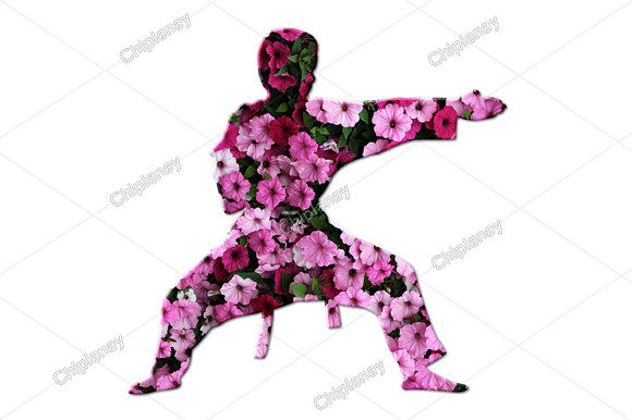 Unique Karate Judo Martial Arts Floral Designs